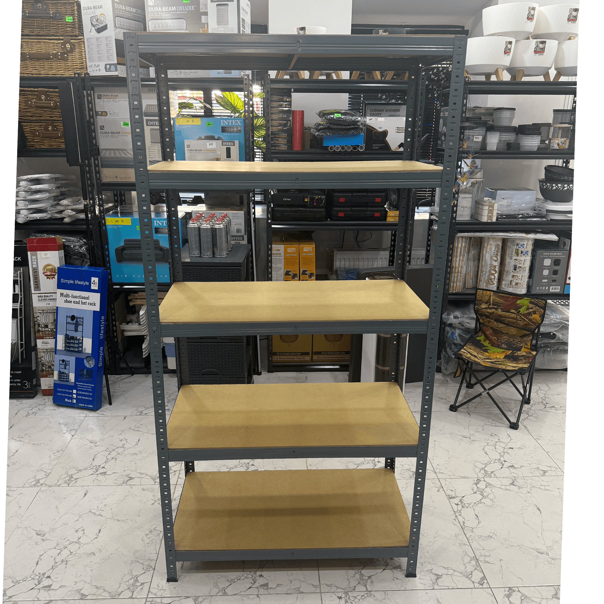 Raft metalic universal RHU45-265 – 1800×900×450 mm, 5 polițe, max. 265 kg/poliță - 2